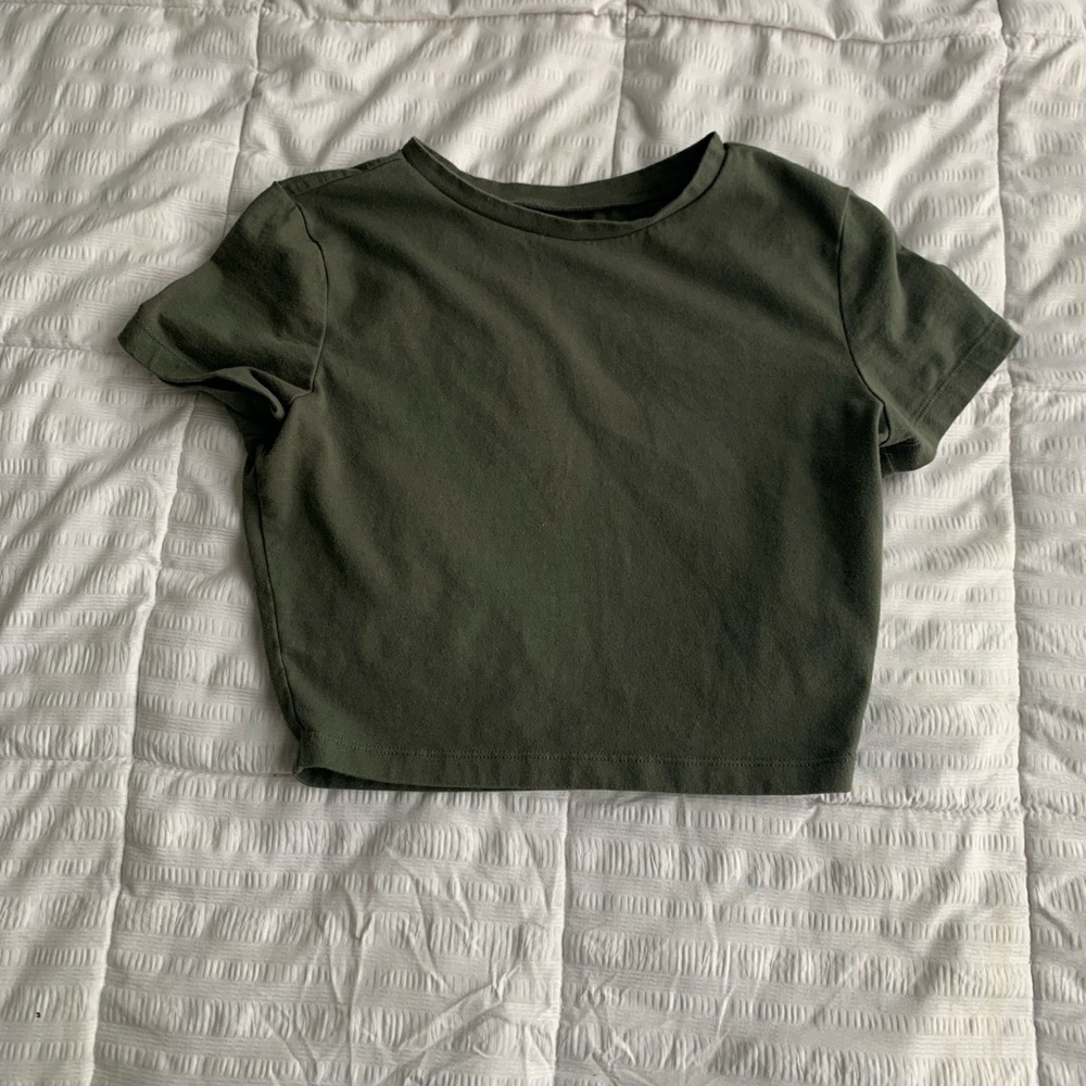 Green baby tee